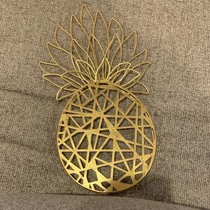 Gold Pineapple Wall Decor